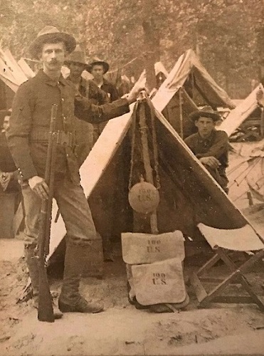 Edwin Zellers of the 160th Indiana Volunteer Infantry, Co. K