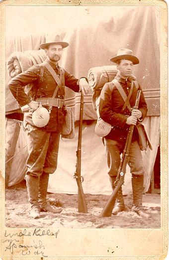 W. S. Orr and friend of the 1st Nebraska, taken in San Francisco