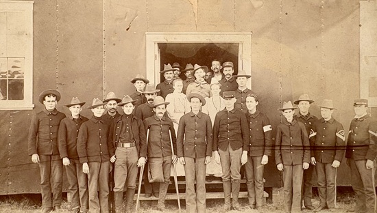 Staff at Josiah Simpson Hospital