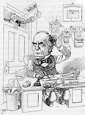 Cartoon of Willim McKinley