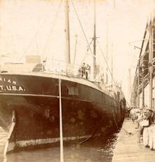 U.S. Army Transport Roumanian at dock