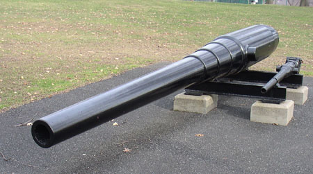 14 cm Hontoria gun tube from Spanish Cruiser Vizcaya, West Point, NY