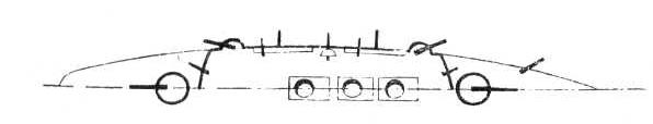 Spanish Battleship Carlos V in Plan