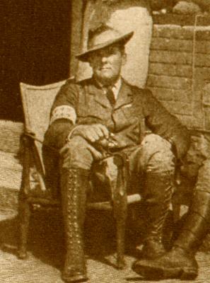 Richard Harding Davis relaxing in Manchuria after the Spanish American War