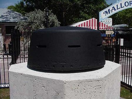 Turret hood from Battleship Maine, Key West, FL