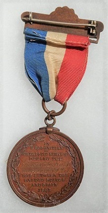 Back - 1st New York Cavalry Medal