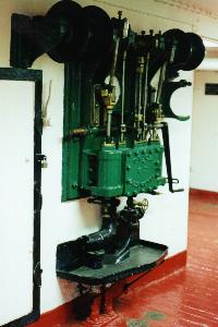 an ash hoist on the Cruiser Olympia