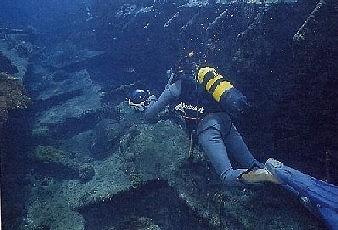 Boiler from the wreck of the Almirante Oquendo