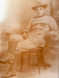 Rough Rider Carl Lovelace in uniform